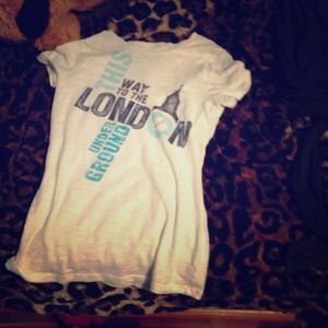 Cute and very comfy sheerish white London tee! :)