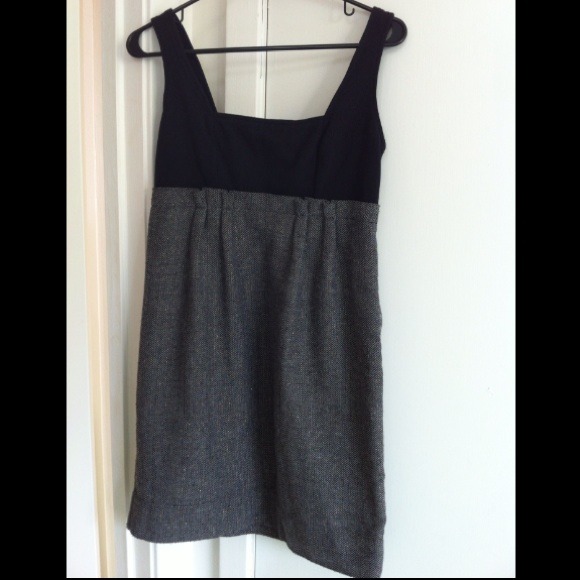 Last chance Herringbone babydoll dress gold thread