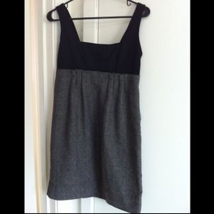 Last chance Herringbone babydoll dress gold thread