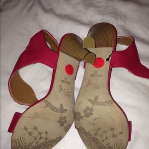 Red Zara Sandals- never worn