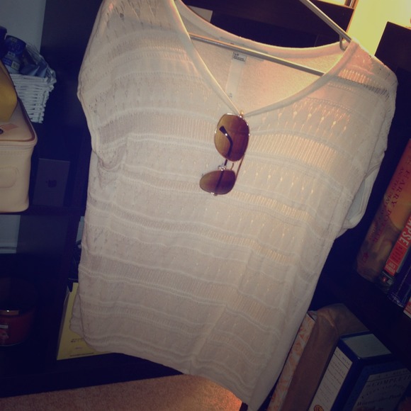 White Crochet Top