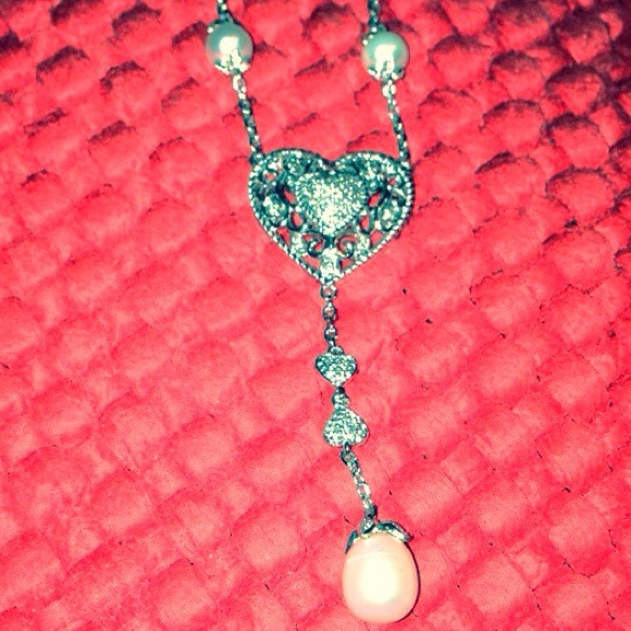 🔆Sterling Silver Heart Mother of Pearl Necklace🔆