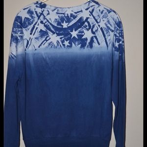 Ombre' crew-neck sweat shirt STARS!