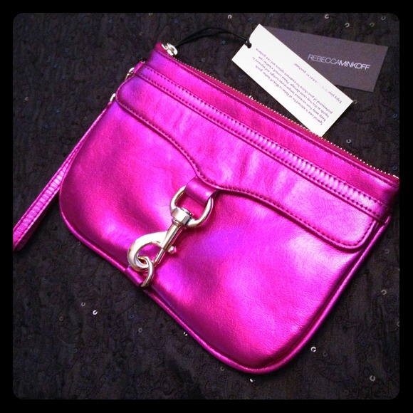 SIGNED Rebecca Minkoff Skinny MAC Metallic