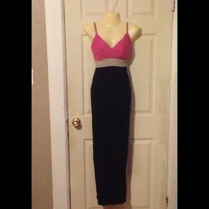 Tri Color Maxi Dress