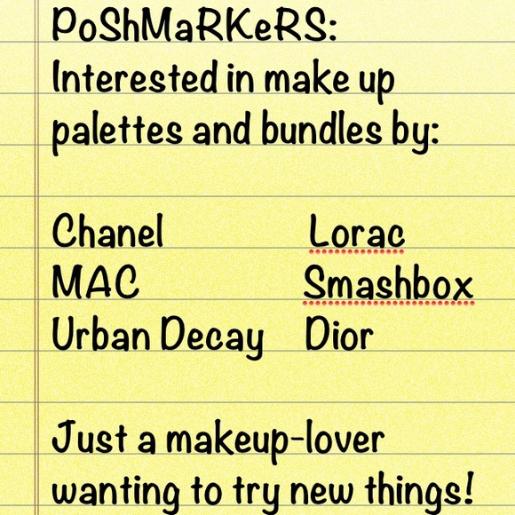 ISO: Makeup Palettes MAC Chanel UD Lorac Smashbox! - Picture 1 of 1