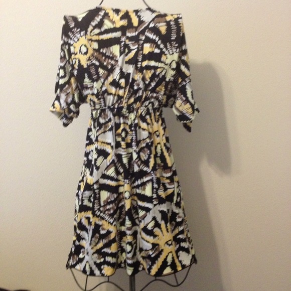 Yellow Multi Color Tunic/Dress Size S/M - Picture 2 of 4