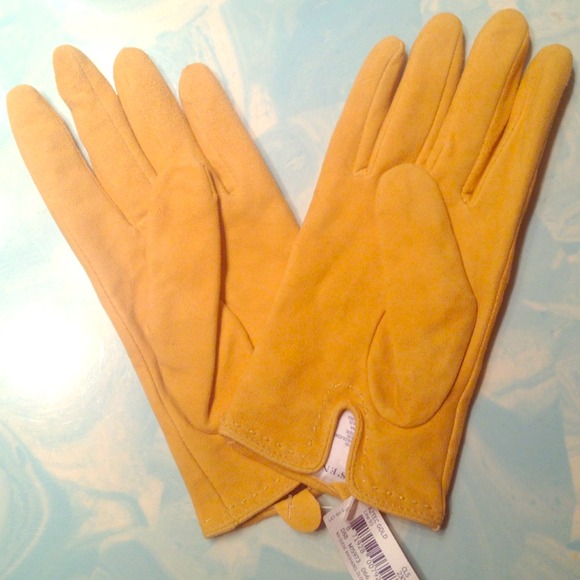Land's End suede gloves