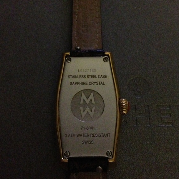 Michele Diamond Coquette Gold Tone Watch - Picture 2 of 3