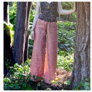 Rust Colored Linen Pants