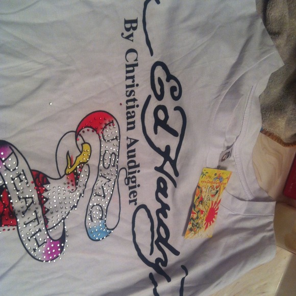 White Ed hardy shirt - Picture 3 of 3