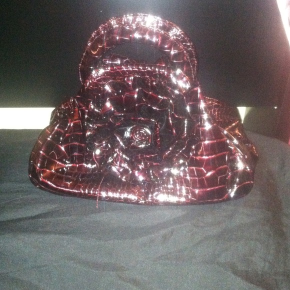 Maroon Embellished Tote