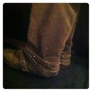 Suede Bakers Boots