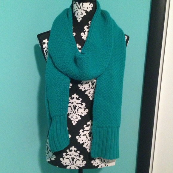 J. Crew turquoise Crochet Scarf