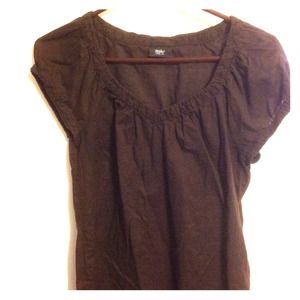 Brown Sheer Top