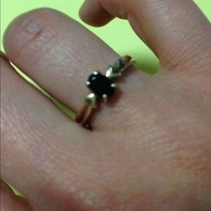 10k gold black onyx ring