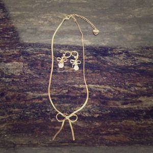 Betsey Johnson necklace and earring set