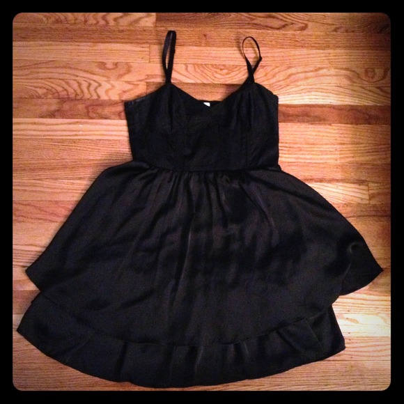 Little Black Dress with Corset Top