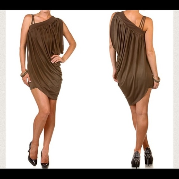 Sexy olive dress
