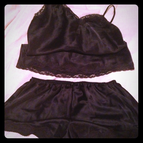 Black Victoria's Secret Cami & Shorts Set