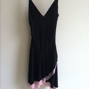 Black and pink dress