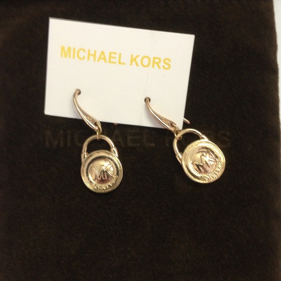 Michael kors padlock earrings