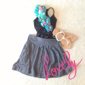 💜💜SOLD💜💜Knit Grey Skirt