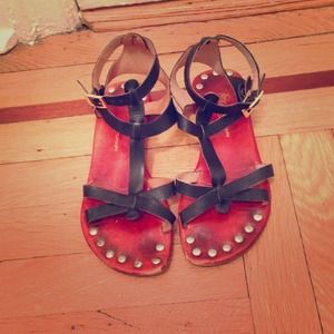 Matt Bernson black gladiator sandals size 7