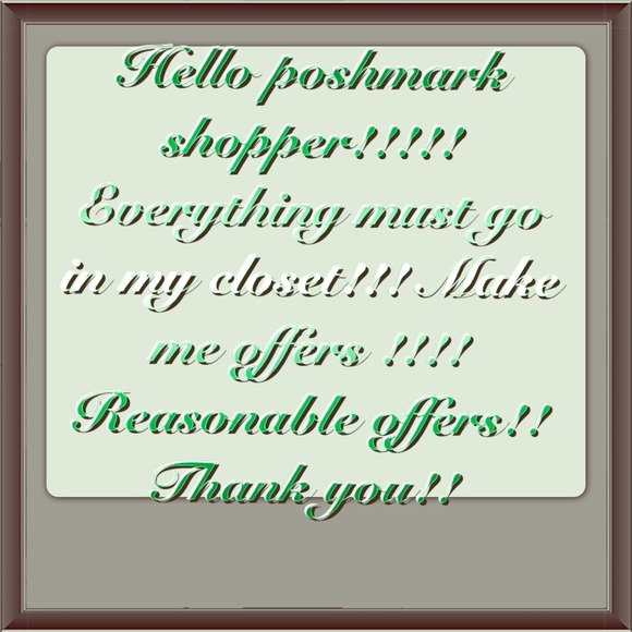 TO ALL MY POSHMARK SHOPPER!!