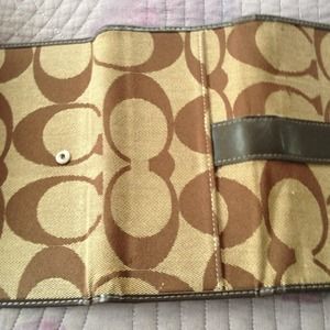 Coach checkbook wallet