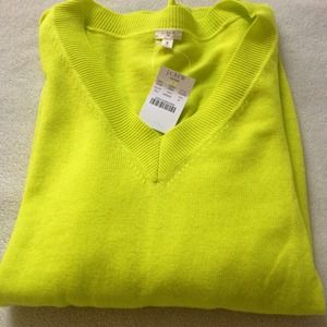 NEW jcrew yellow sweater