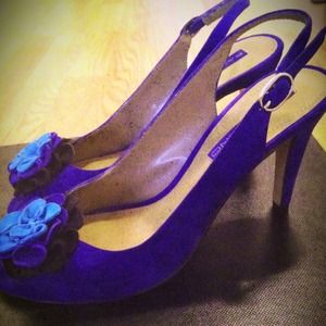 Brand new cobalt blue peep toes