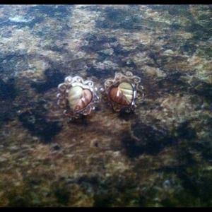 Black Hills Gold Heart Earrings