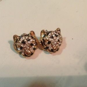 Tiger earrings.