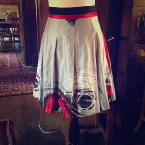 Anthropologie silk skirt, hold