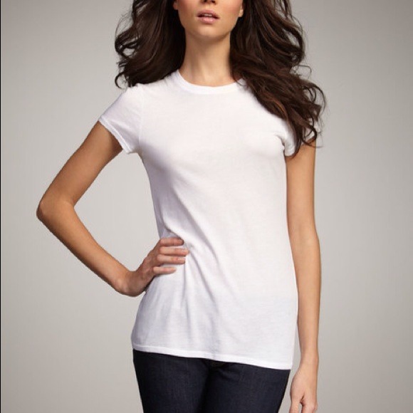 Sold-  Vince. Not so sheer basic white tee sz S