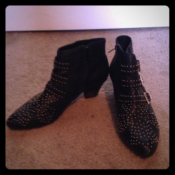 Jeffrey Campbell starburst ankle boots