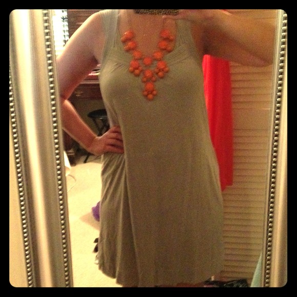 Silk/linen XL Banana Republic racerback dress