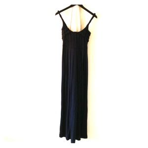 Black Maxi Dress, Banana Republic XS, soft cotton