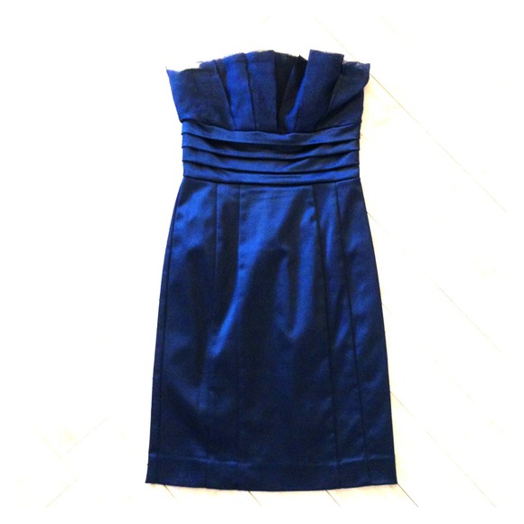 BeBe Little Black strapless cocktail Dress