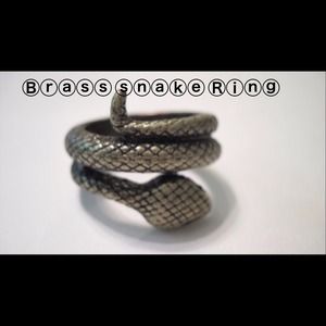 Brass Snake Ring