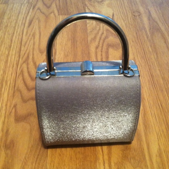 Silver party purse
