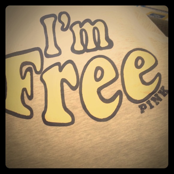 Gray Pink Victorias Secret 3/4 sleeve hoodie XS