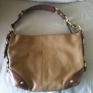 Tan leather bag
