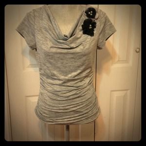 Grey dressy top