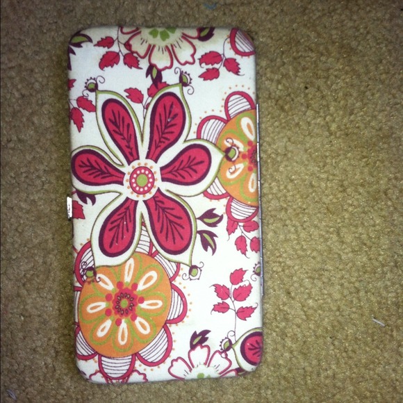 Floral clutch wallet. Very good shape (: