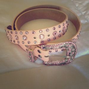 Rhinestone studded belt