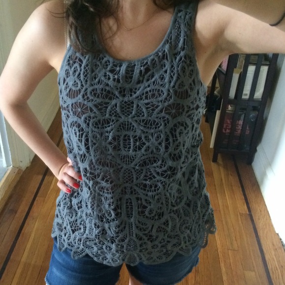 🔴🔴BUNDLED🔴🔴 Macramé merino wool JCrew tank!