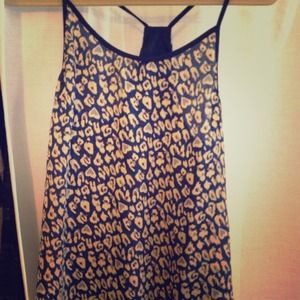 Leopard print tank top