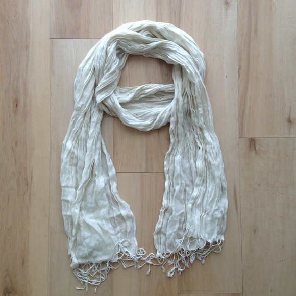 Cream oversized scarf